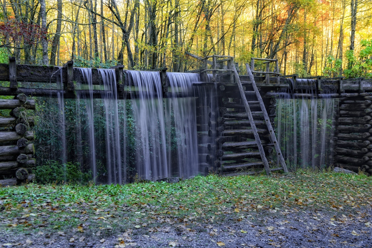 Mingus Mill. Built in 1886, this historic grist mill uses a water-powered turbine instead of a water wheel to power all of the machinery in the building.