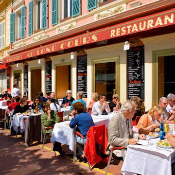 Restaurant in le Vieux Nice.