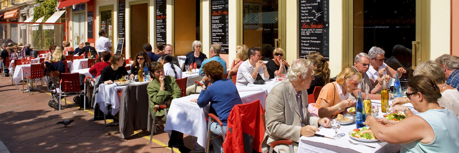 Restaurant in le Vieux Nice.