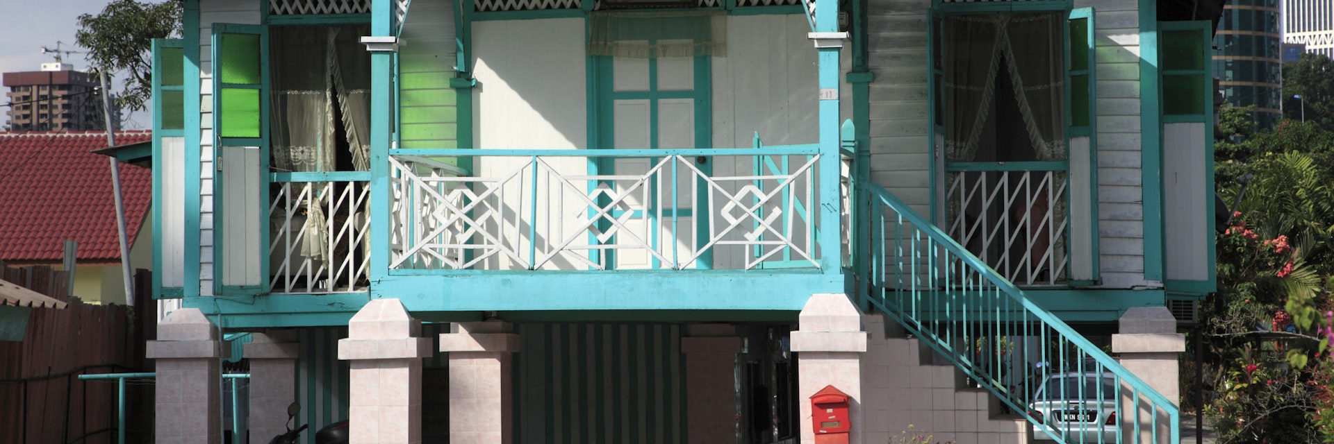Malaysia, Kuala Lumpur, Kampung Baru, traditional malay house,