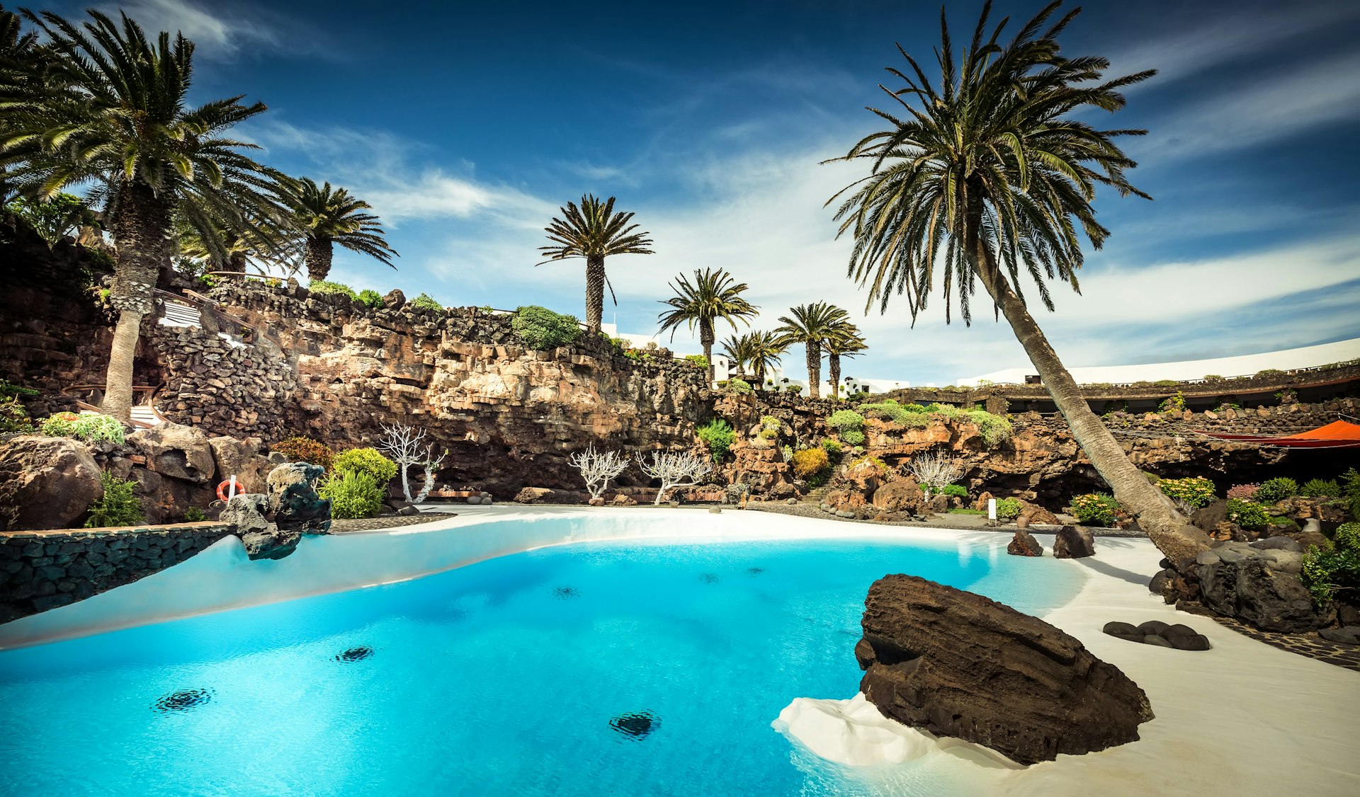 The Jameos del Agua pool, Lanzarote, Canary Islands, Spain