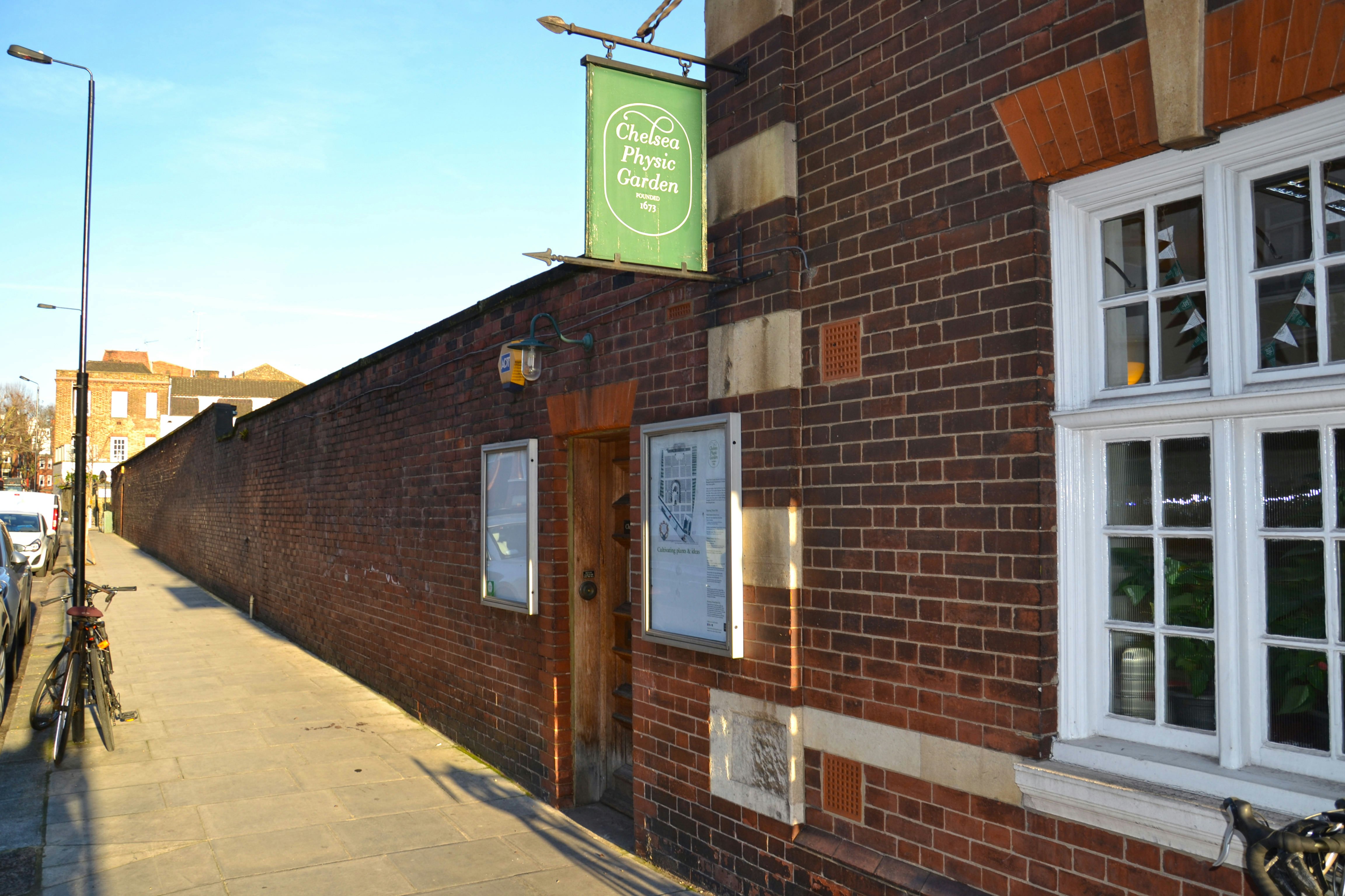 The door to Chelsea Physic Garden