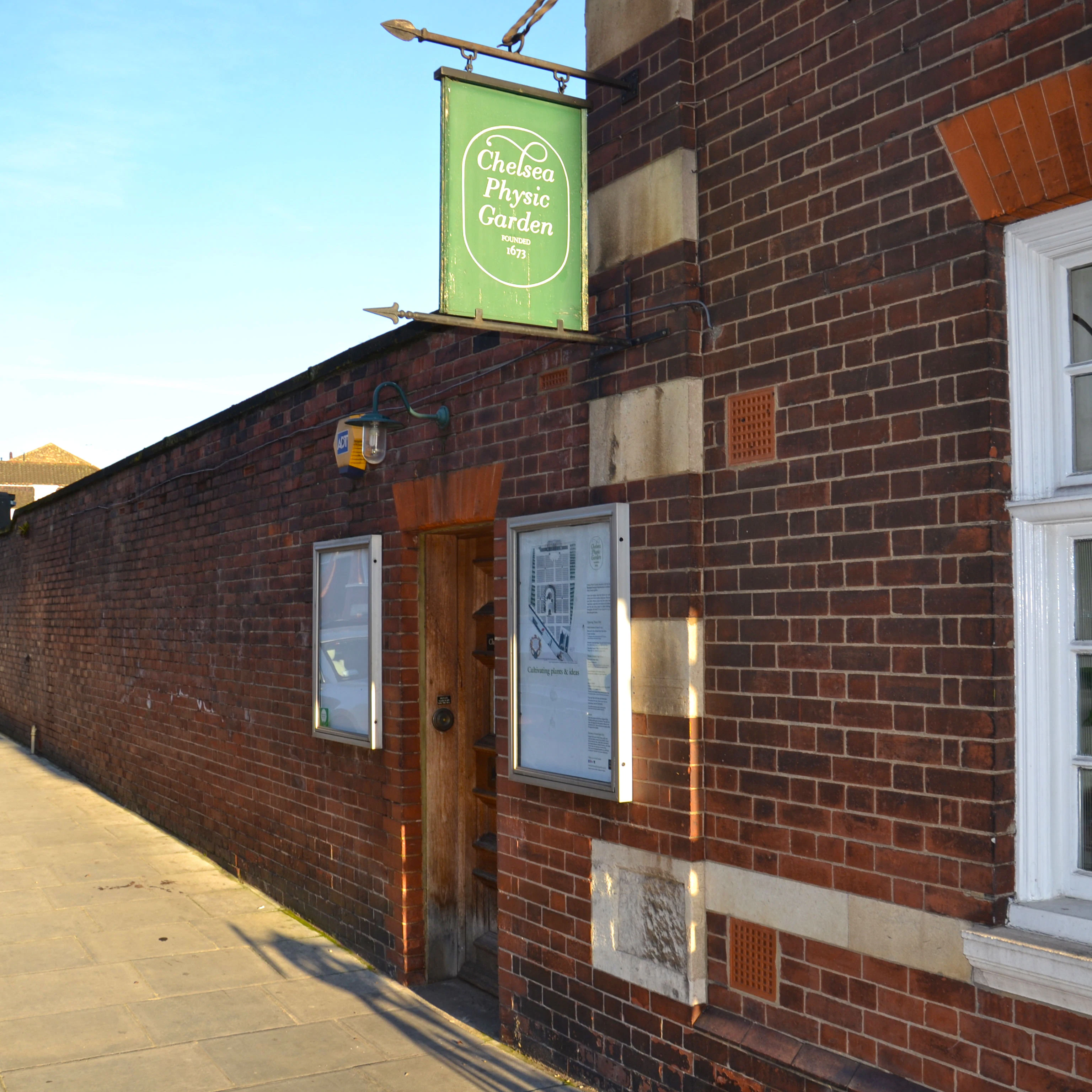 The door to Chelsea Physic Garden