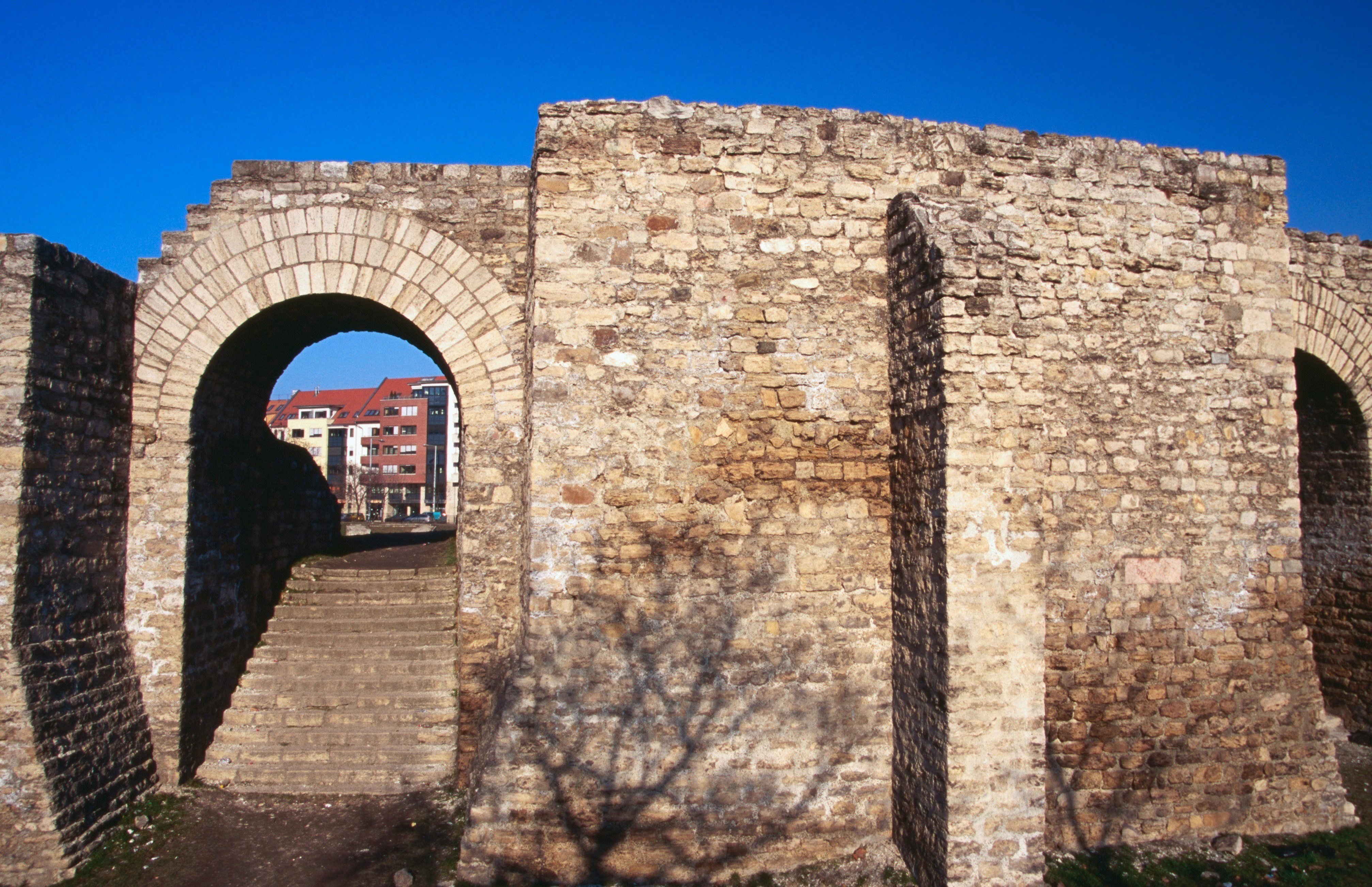 Ruins of Roman military amphitheatre, Obuda.