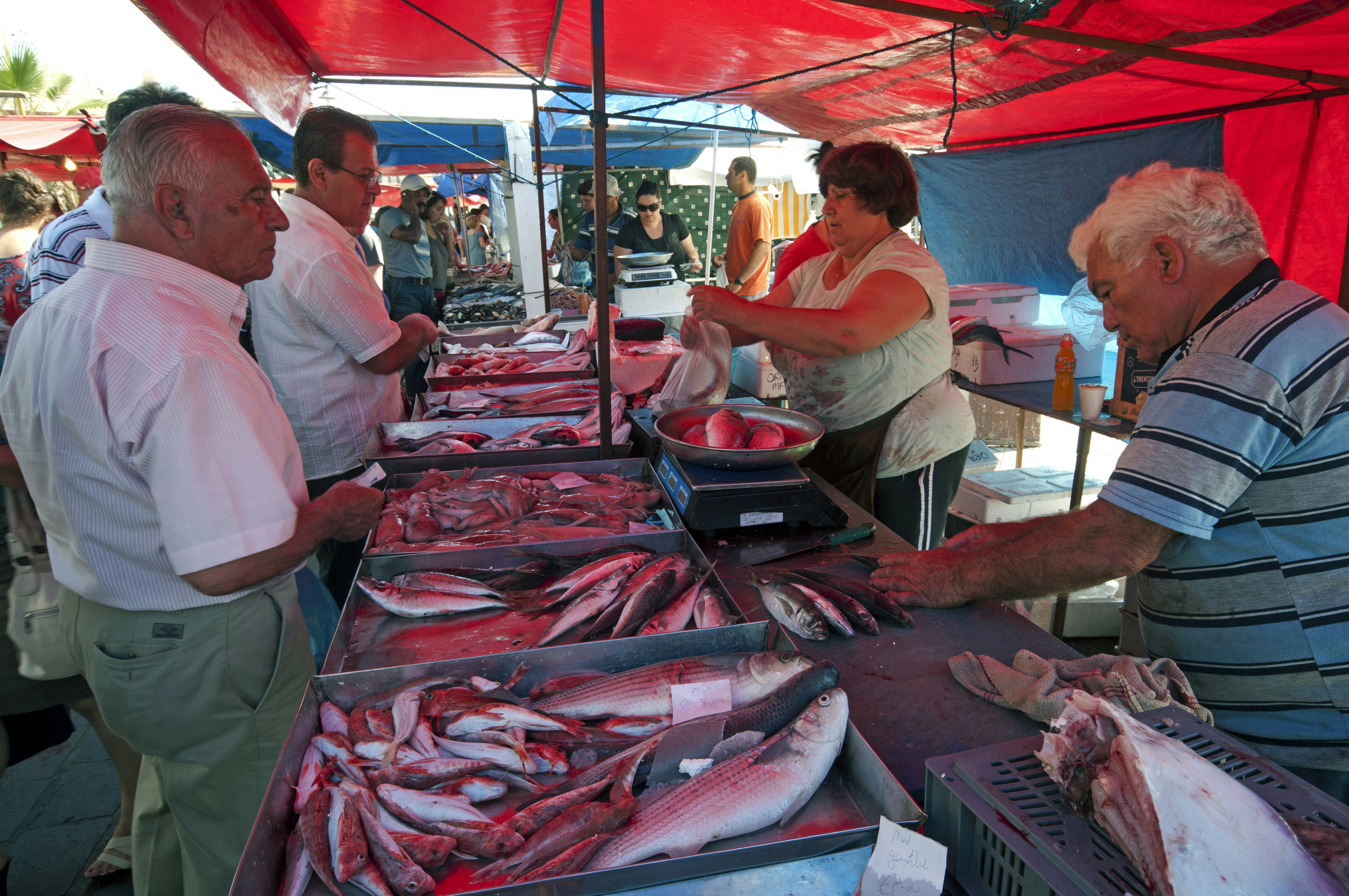Stall at Sunday Fish Market, Marsaxlokk
