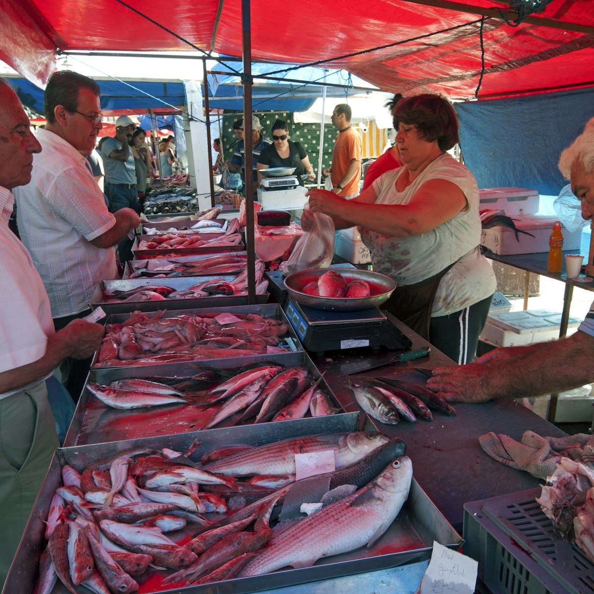 Stall at Sunday Fish Market, Marsaxlokk