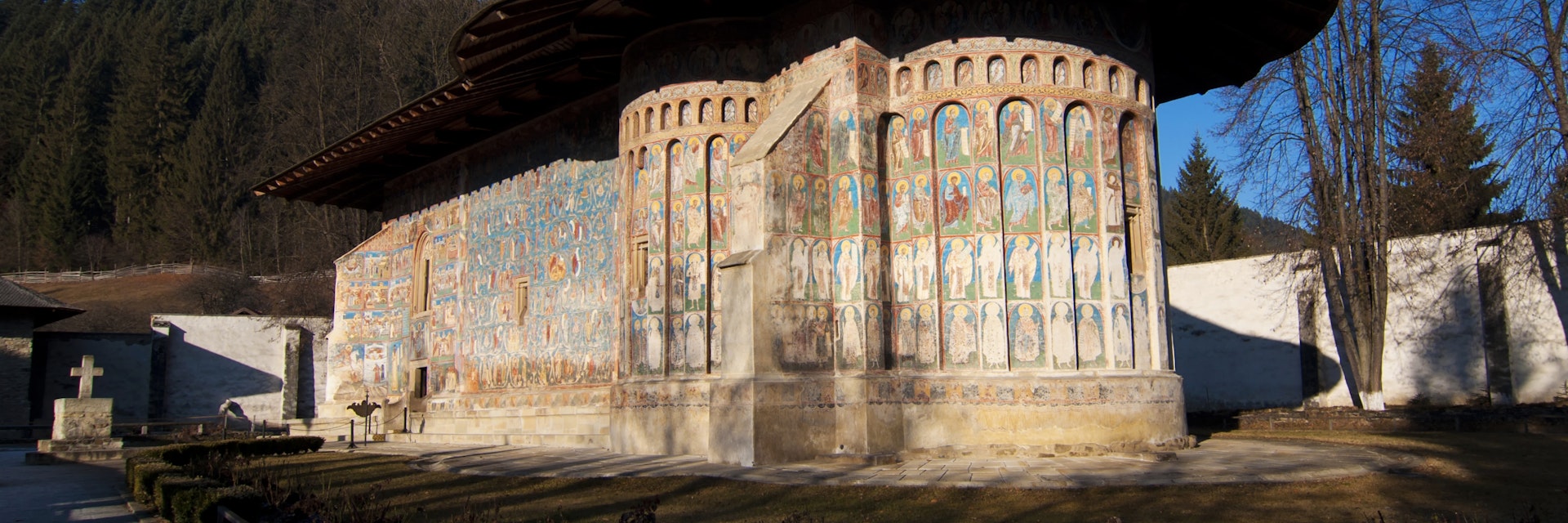 Postcard Voronet Monastery
