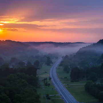 500px Photo ID: 109216371 - Sunset from the Natchez Trace Highway near Nashville.
