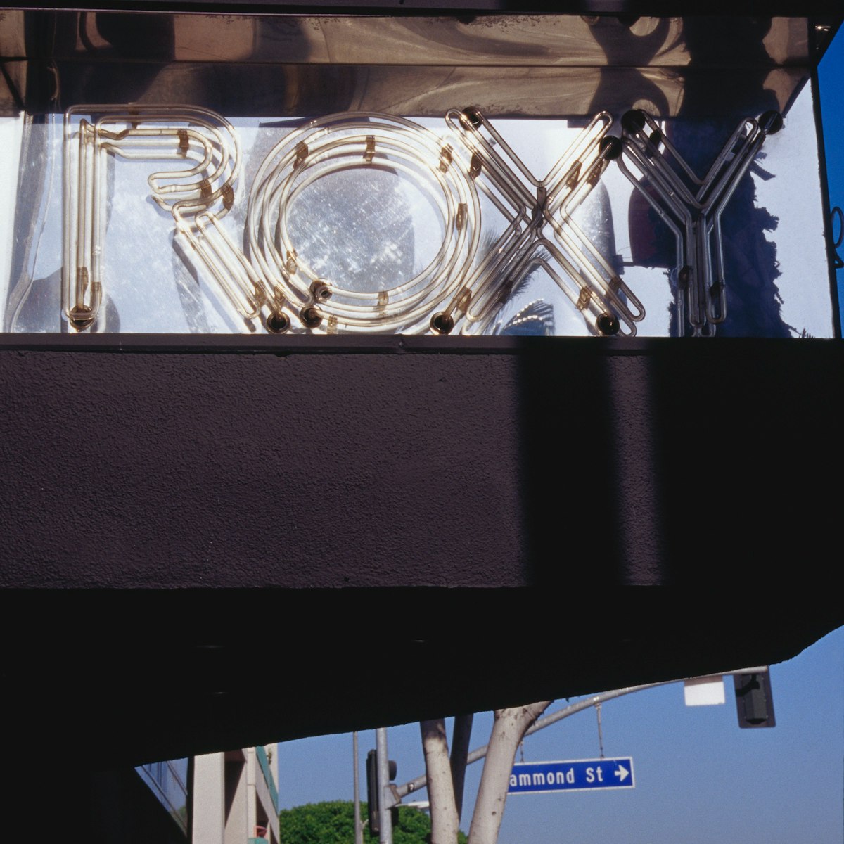 Sign for Roxy music club, Hollywood.