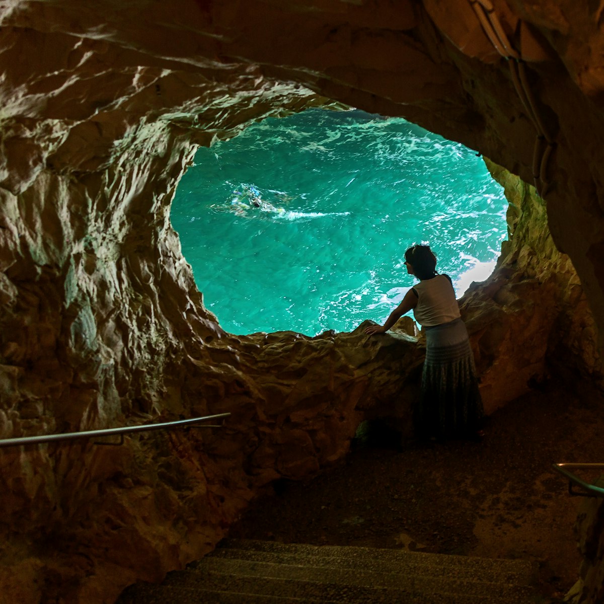 A sea cave at Rosh Hanikra - Israel; Shutterstock ID 143627812; Your name (First / Last): Lauren Keith; GL account no.: 65050; Netsuite department name: Online Editorial; Full Product or Project name including edition: Israel Update 2017