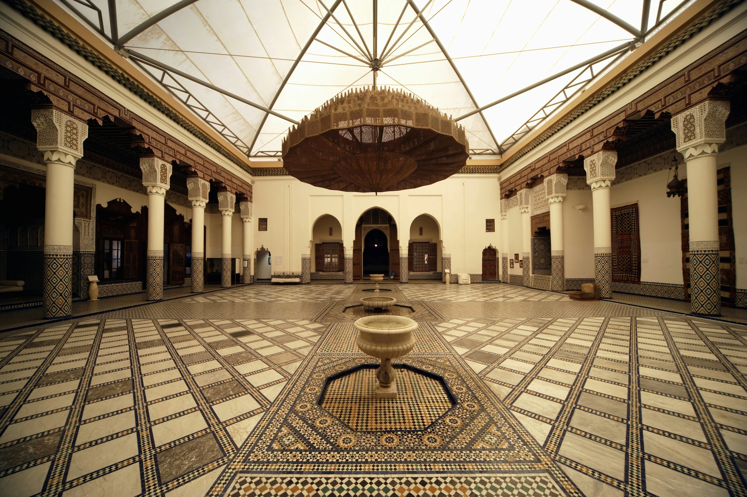 Morocco, Marrakesh, Museum of Marrakesh, central courtyard