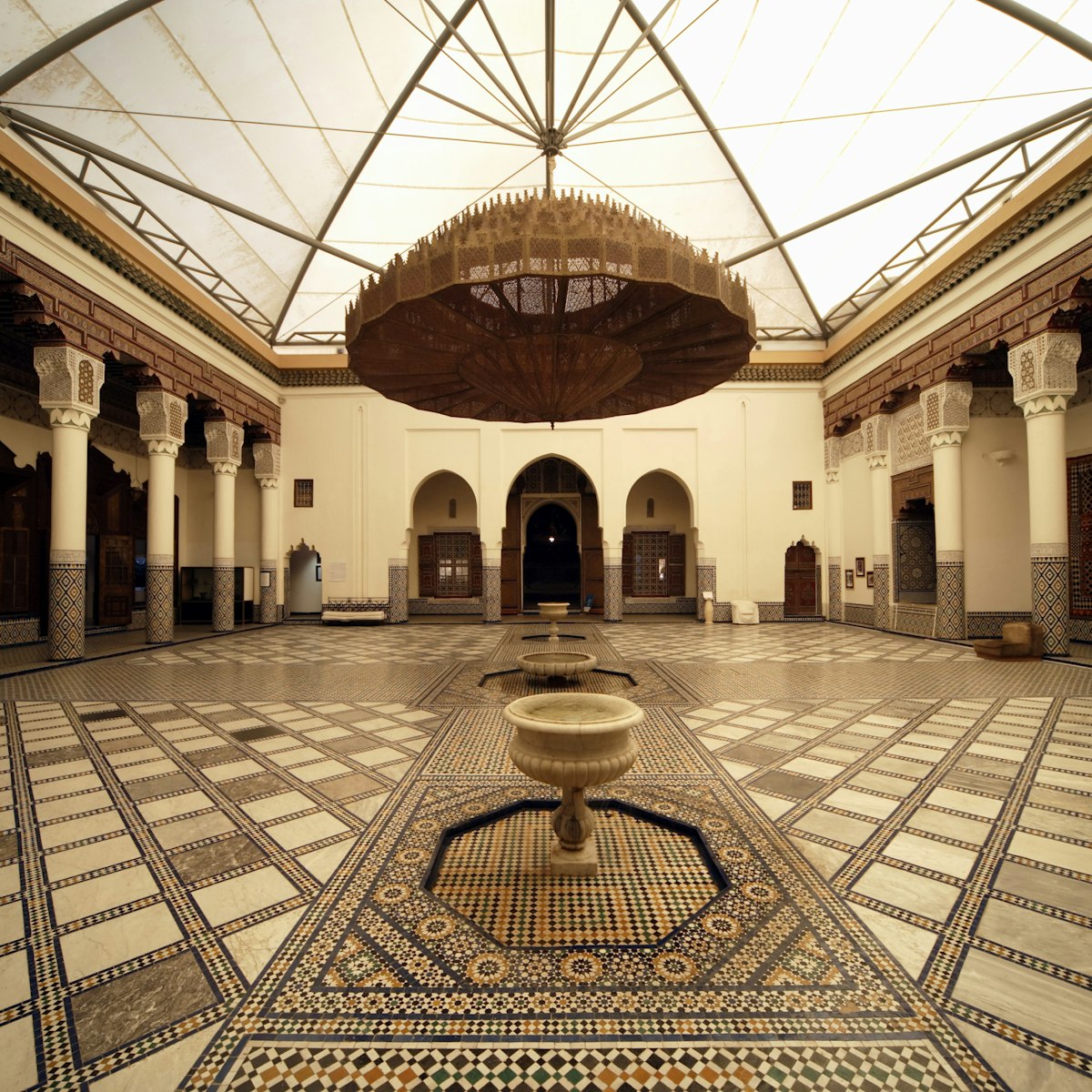 Morocco, Marrakesh, Museum of Marrakesh, central courtyard