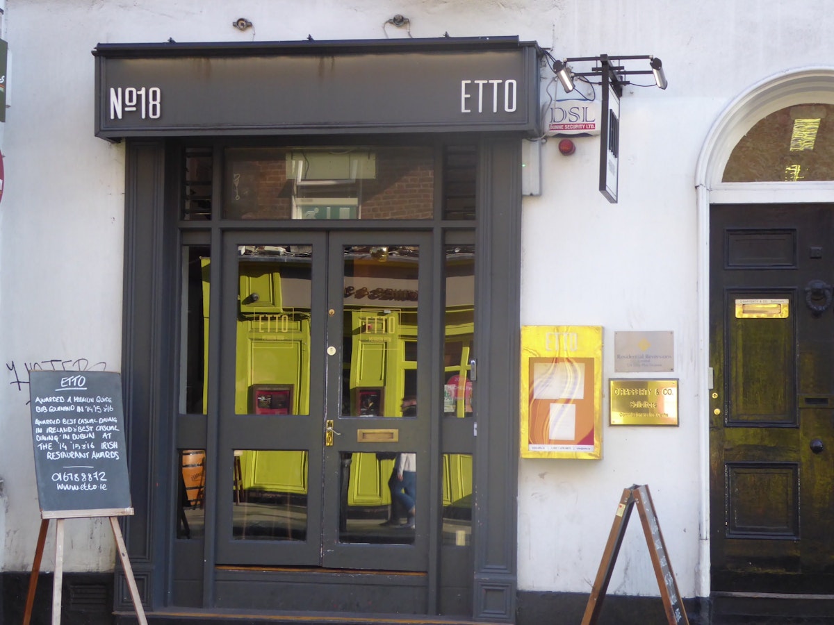 Exterior of Etto, Merrion Row