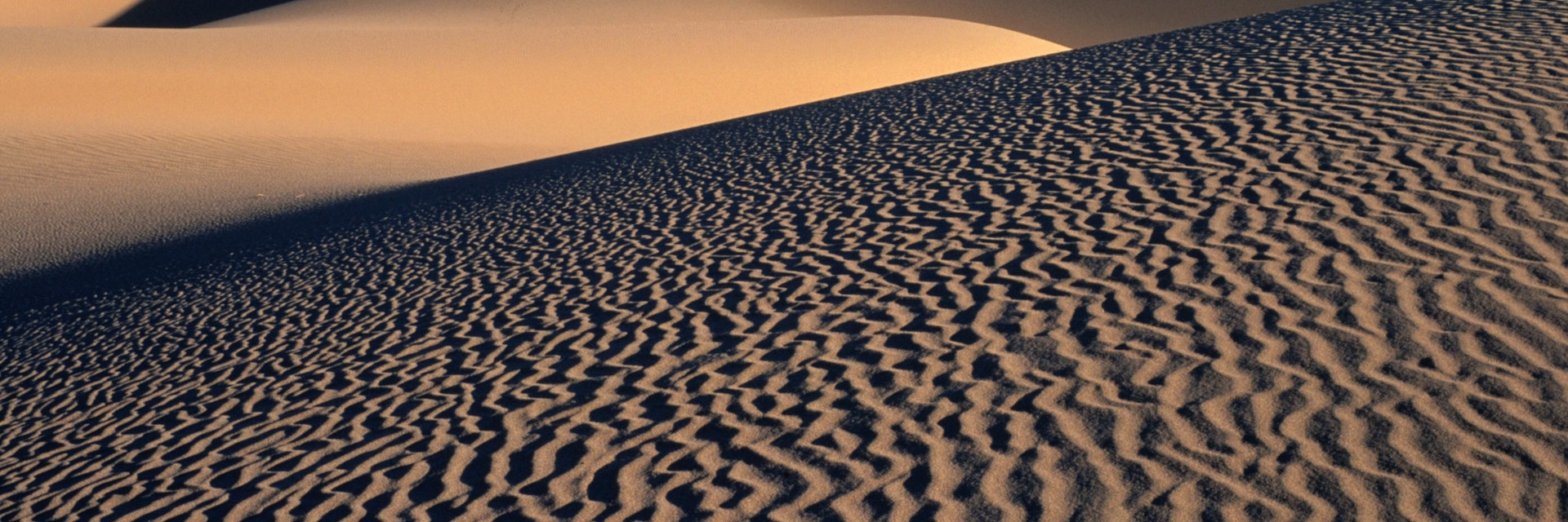 Ripples in sand at Mesquite Sand Dunes.