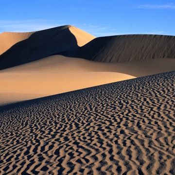 Ripples in sand at Mesquite Sand Dunes.