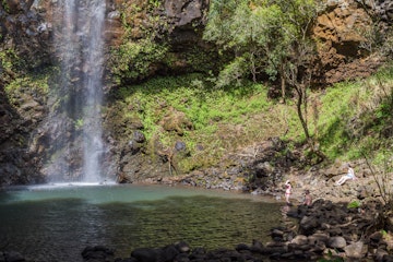 Sacred Falls, Wailua River, Kauai.
