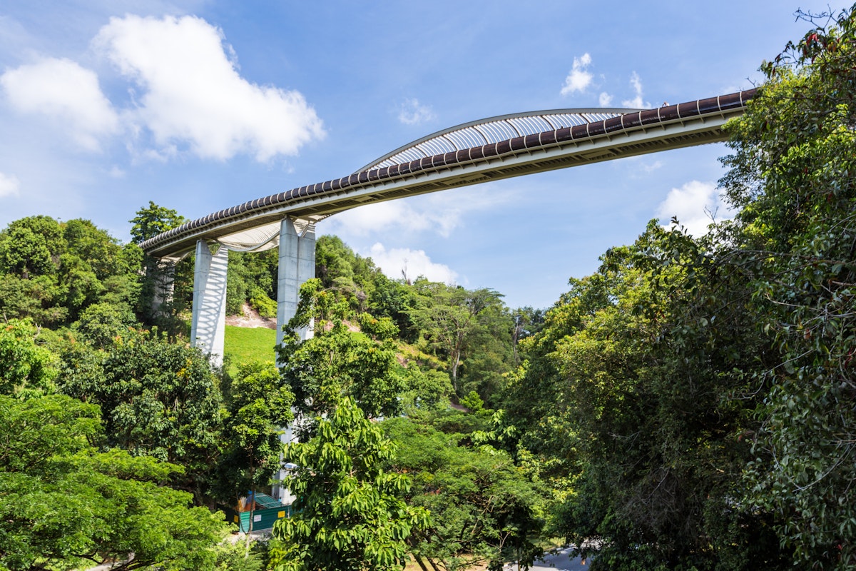 SINGAPORE - MARCH 1, 2015: Day scene of Henderson wave bridge, Singapore. Henderson wave bridge is one of the most attractive pedestrian bridge in Singapore. ; Shutterstock ID 326798276; Your name (First / Last): Lauren Gillmore; GL account no.: 56530; Netsuite department name: Online-Design; Full Product or Project name including edition: 65050/ Online Design /LaurenGillmore/POI