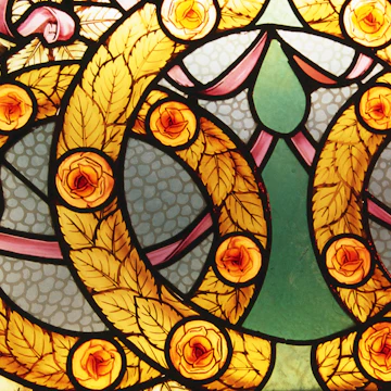 Miksa Roth stained glass window, Erszebetvaros.