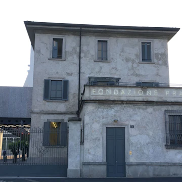 Fondazione Prada building complex exterior.
