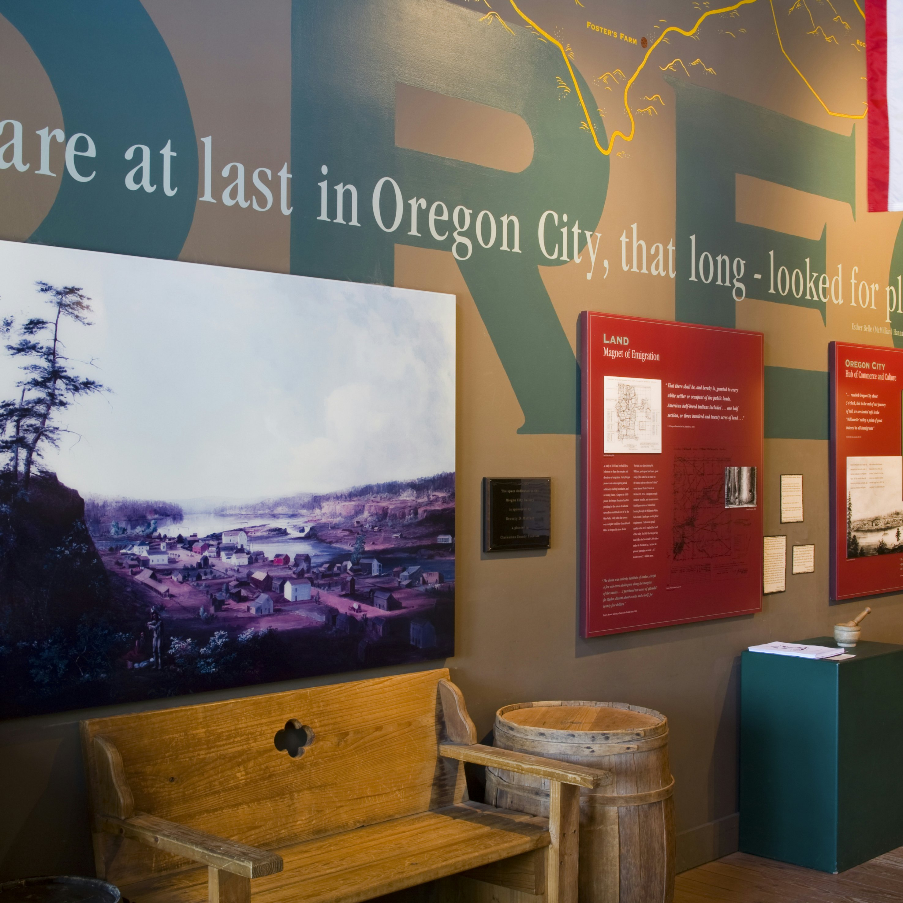 End of the Oregon Trail Interpretive Center.