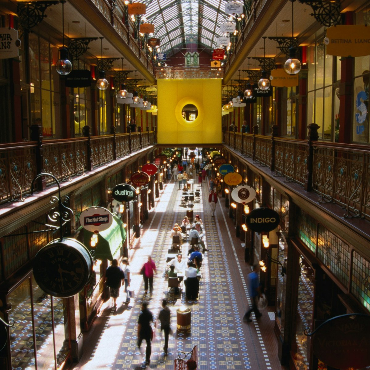 Interior of historic Strand Arcade (circa 1892).