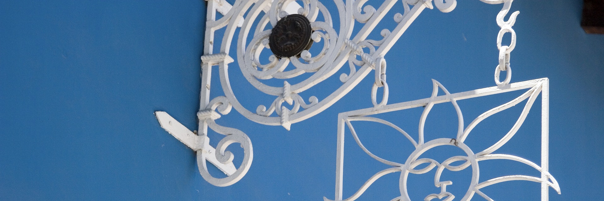 Sign outside La Chascona, one of Pablo Neruda's homes.