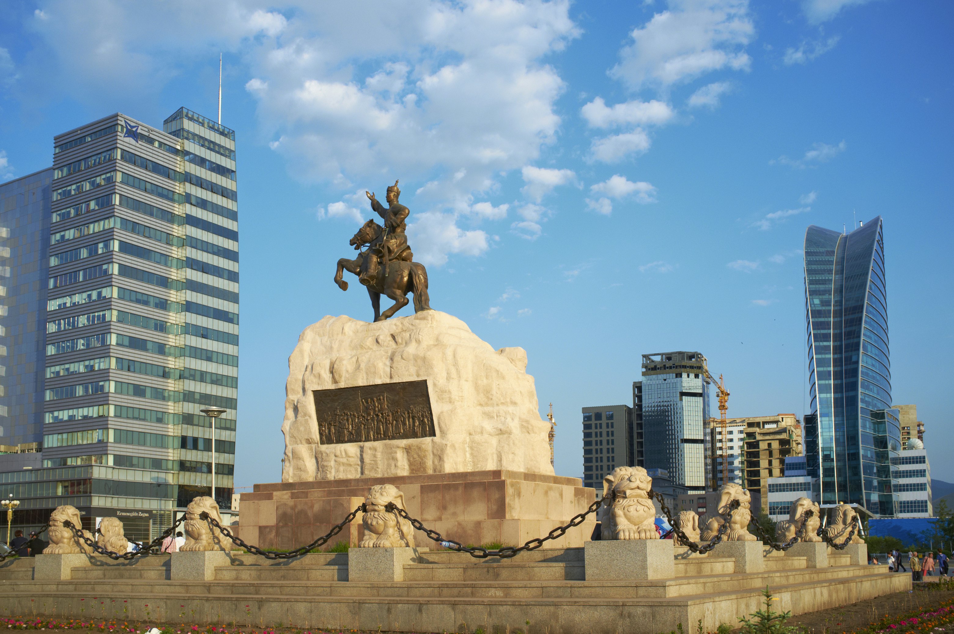 Mongolia, Ulan Bator, Sukhbaatar square