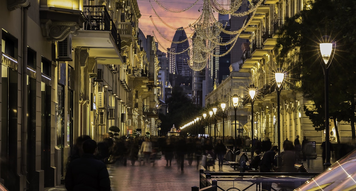 The central street in Baku