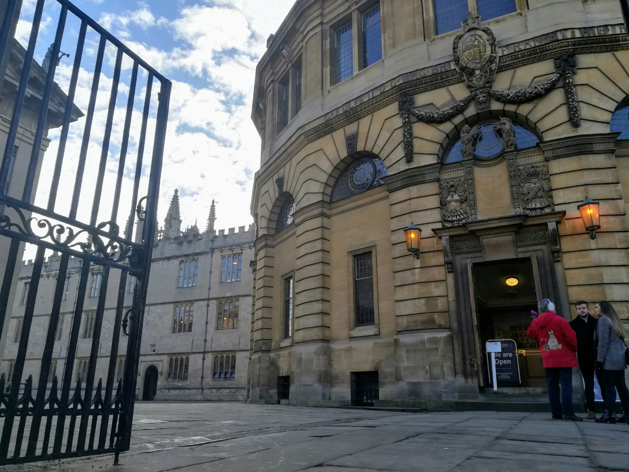 Outside the Sheldonian Theatre