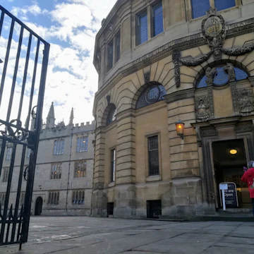 Outside the Sheldonian Theatre
