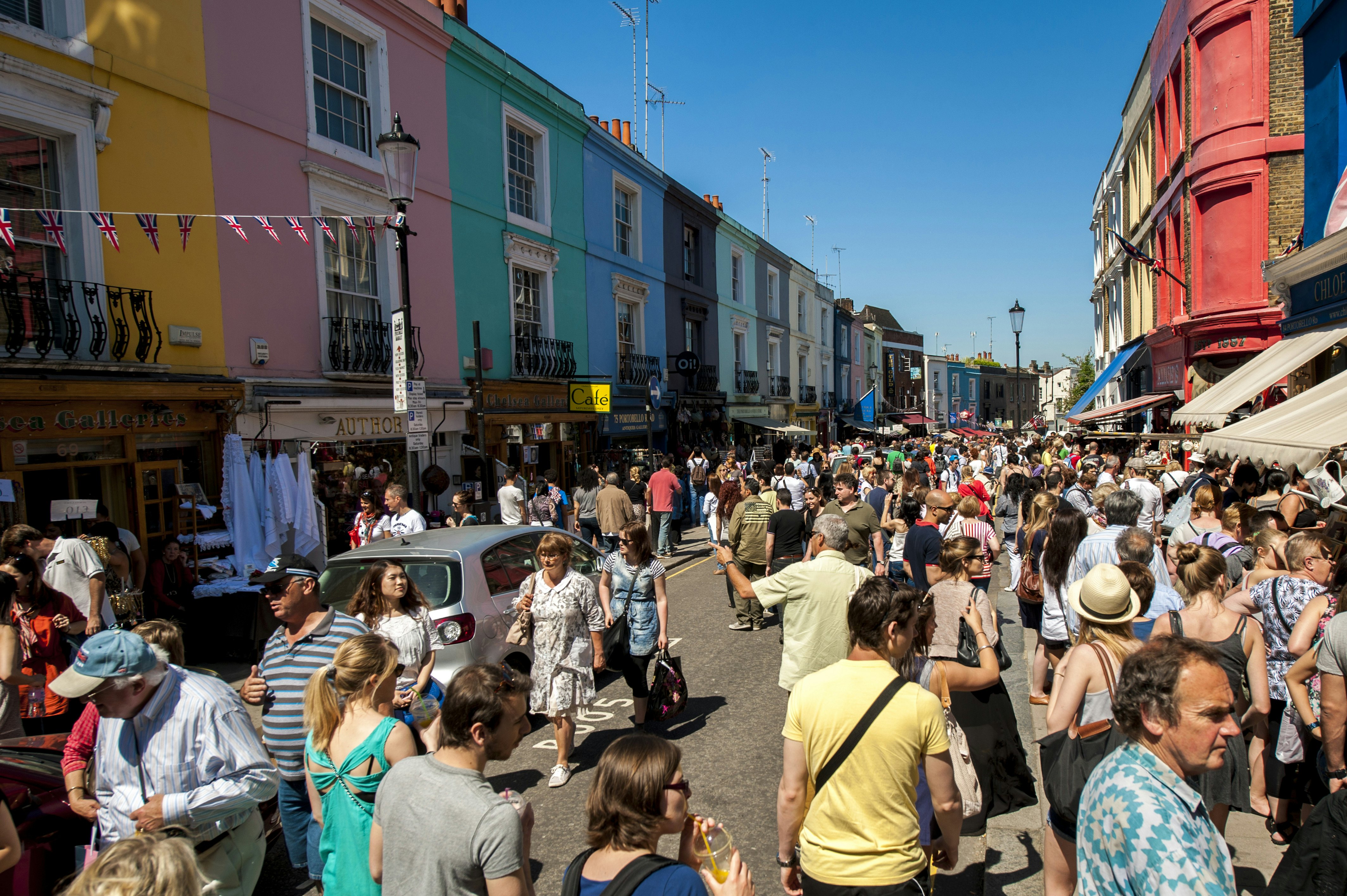 Portobello Road Market, London, UK
