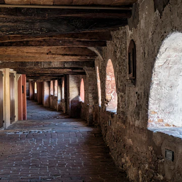Brisighella (Ravenna, Emilia Romagna, Italy): the famous covered street known as via degli Asini or via del Borgo