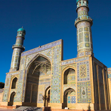 The Friday Mosque or Masjet-eJam, built in the year 1200 by the Ghorid Sultan Ghiyasyddin on the site of an earlier 10th century mosque, Herat, Herat Province, Afghanistan, Asia