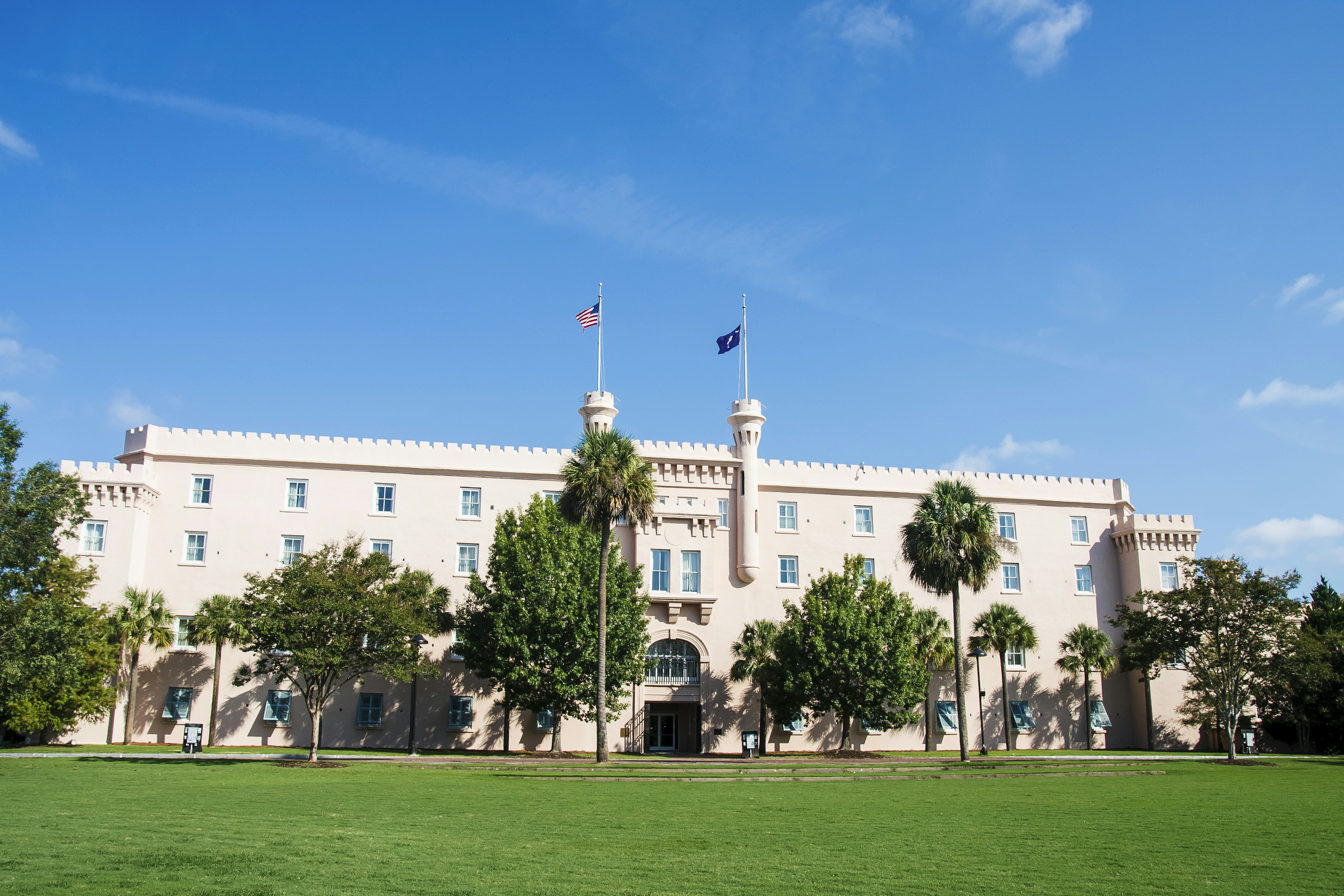 The old Citadel building in Charleston, South Carolina