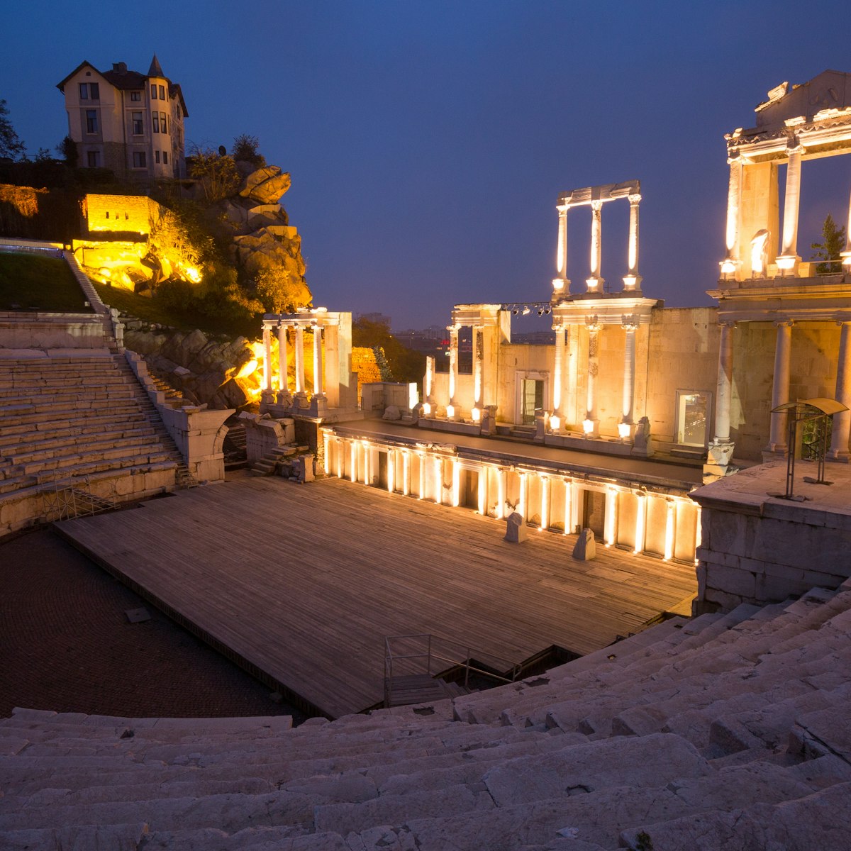 The ancient theatre of Philippopolis.