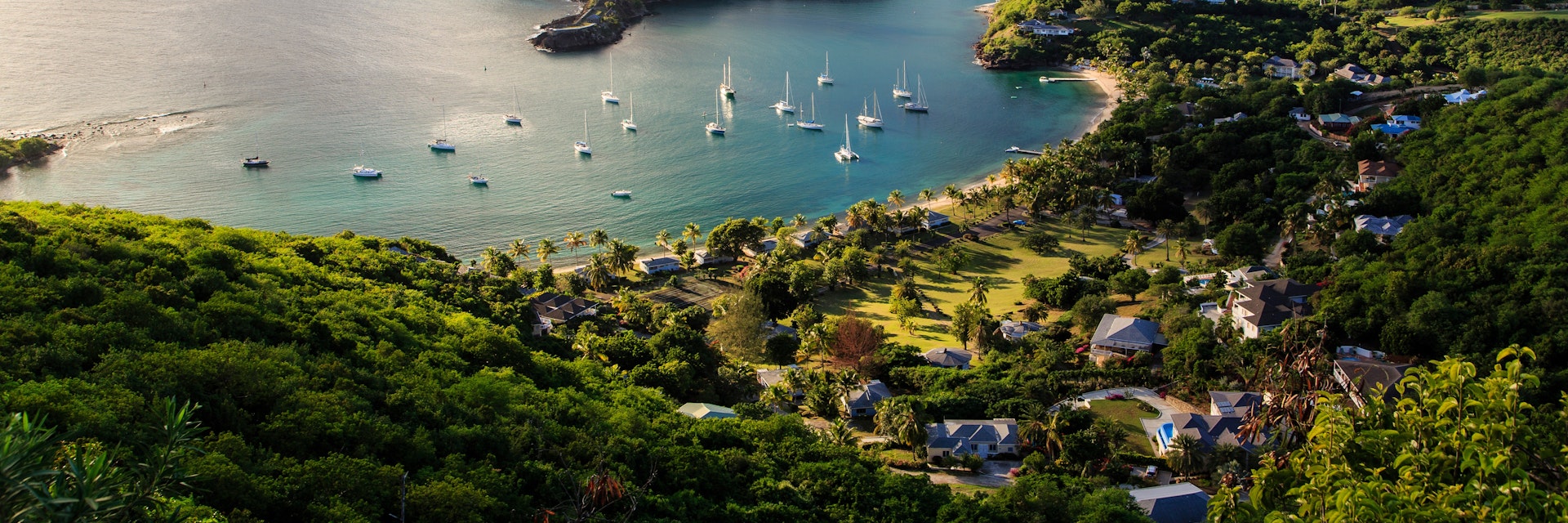 View overlooking English Harbor, Antigua & Barbuda