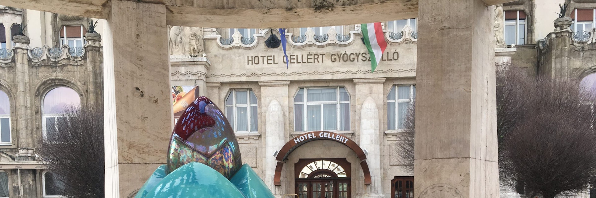 The Gellért Hotel is a striking example of Budapest art nouveau.