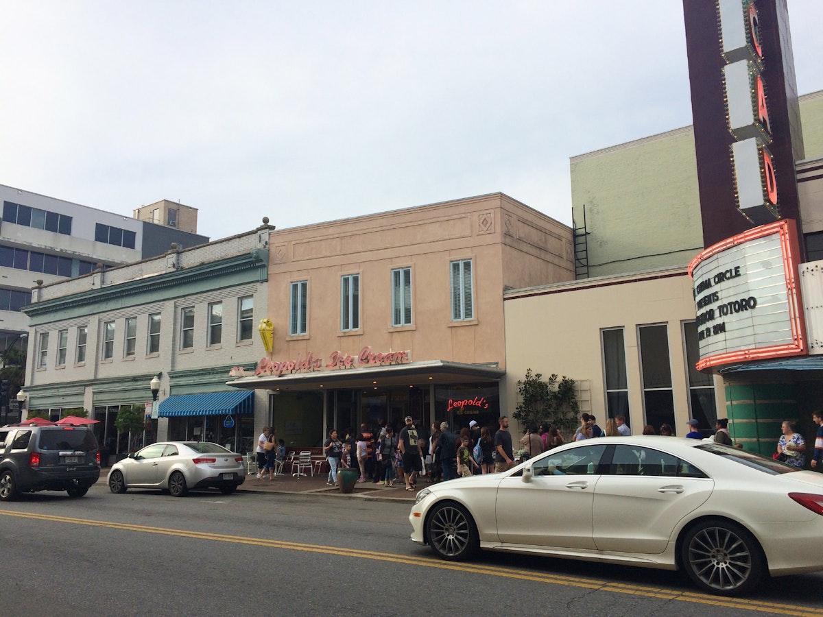 Leopold's Ice Cream is one of the most popular places to eat in Savannah.