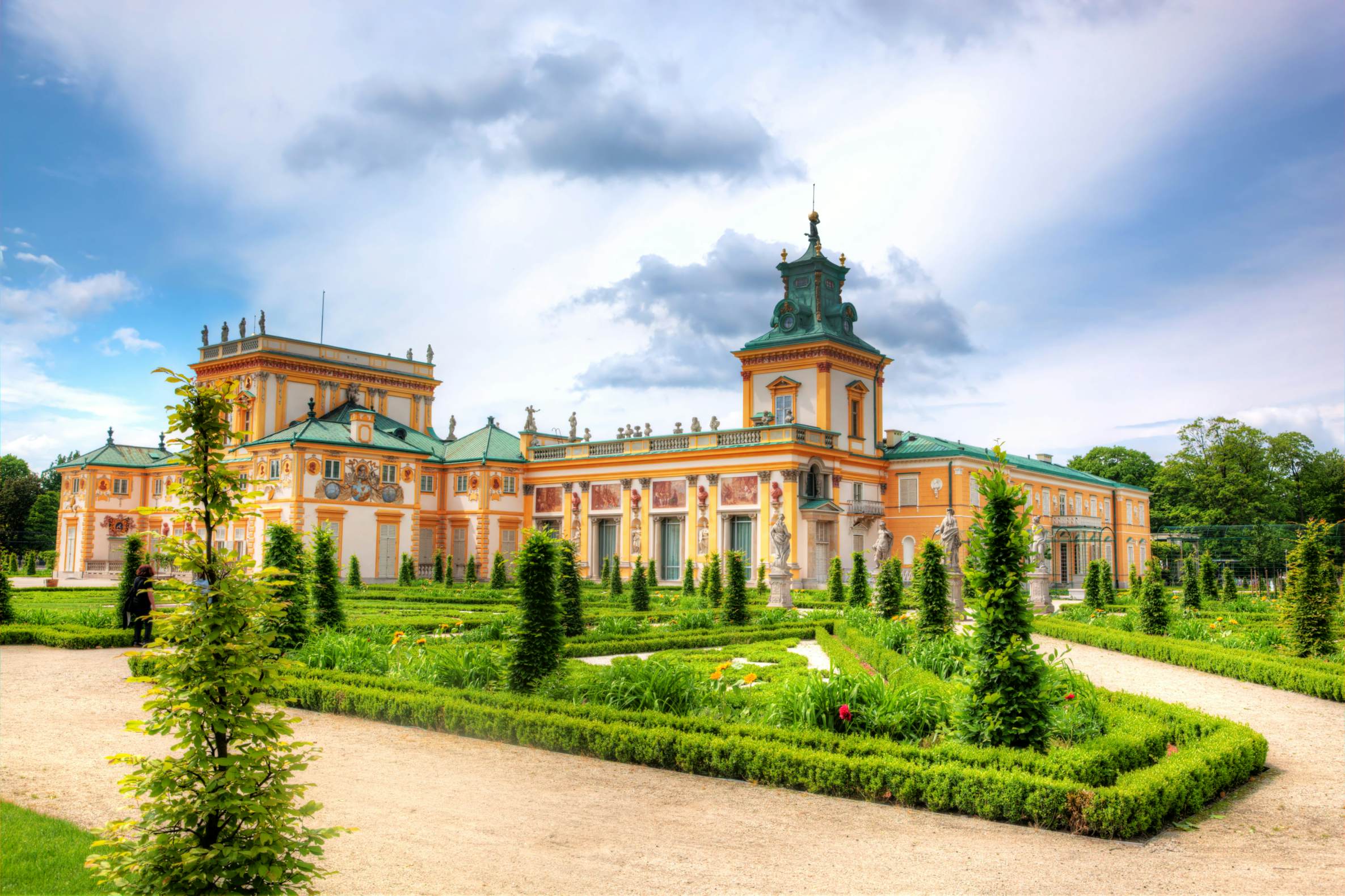 500px Photo ID: 96483849 - The royal Wilanow Palace in Warsaw, Poland. View from Upper Garden