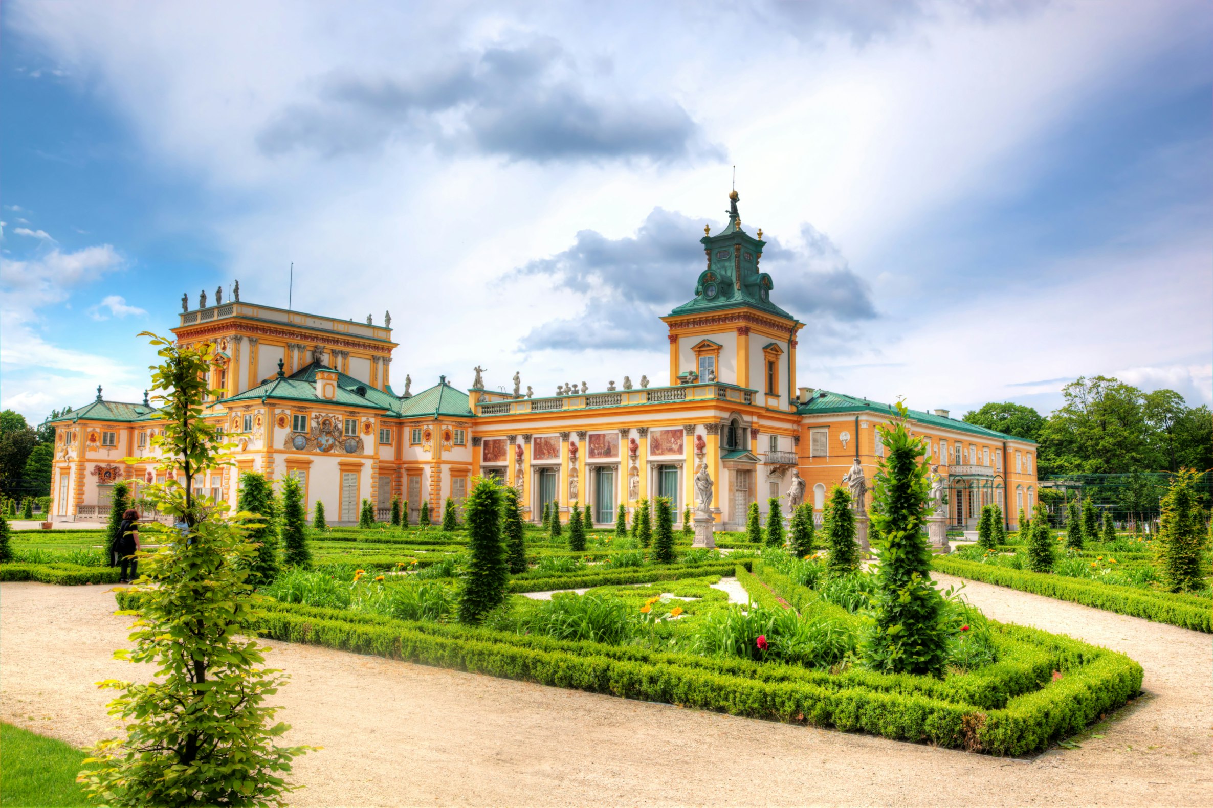 500px Photo ID: 96483849 - The royal Wilanow Palace in Warsaw, Poland. View from Upper Garden