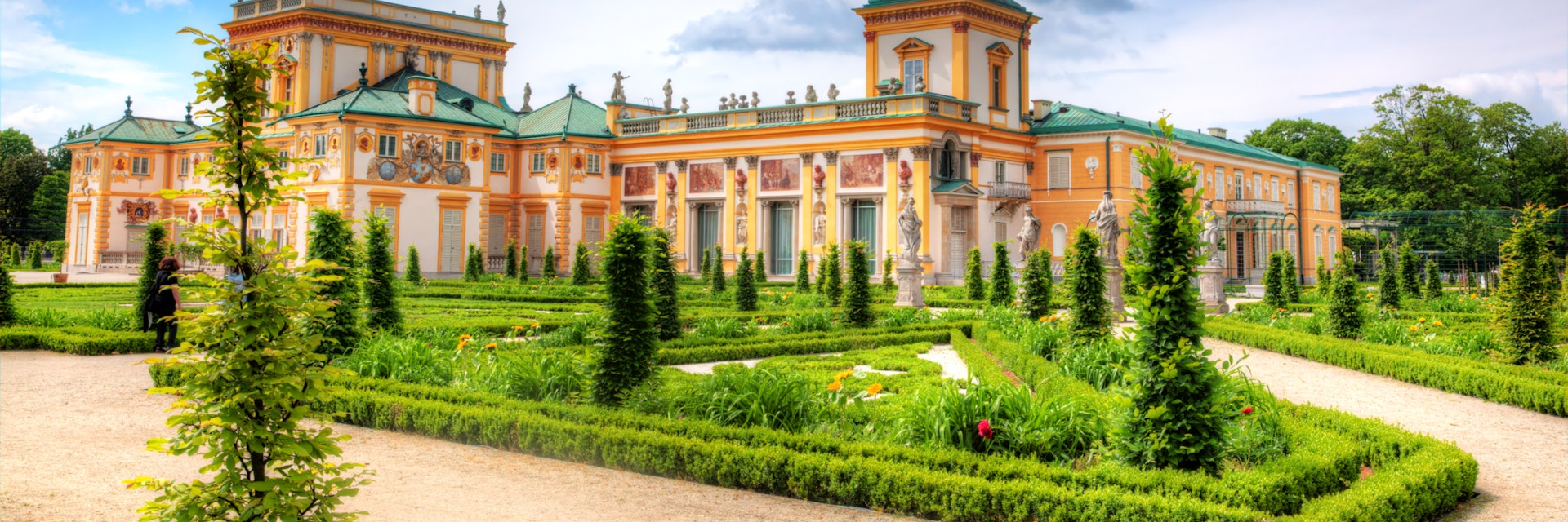 500px Photo ID: 96483849 - The royal Wilanow Palace in Warsaw, Poland. View from Upper Garden