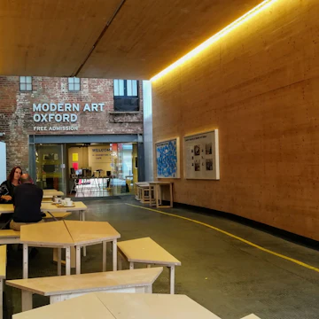 The covered entrance to Modern Art Oxford