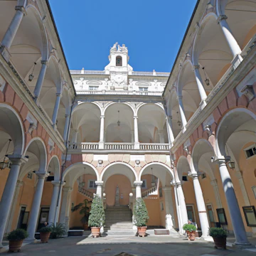 At Genoa, Italy , On april/01/2018, Courtyard of Doria Tursi Palace ; Shutterstock ID 1093671710; Your name (First / Last): Anna Tyler; GL account no.: 65050; Netsuite department name: Online Editorial; Full Product or Project name including edition: destination-image-southern-europe