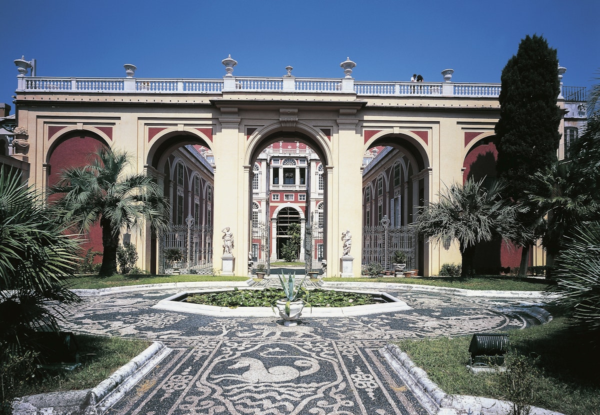 Roof garden of the Royal Palace (Palazzo Reale) (UNESCO World Heritage List, 2006), Genoa. Italy, 17th century.