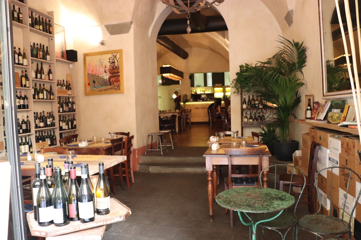 Interior of wine bar Coquinarius.