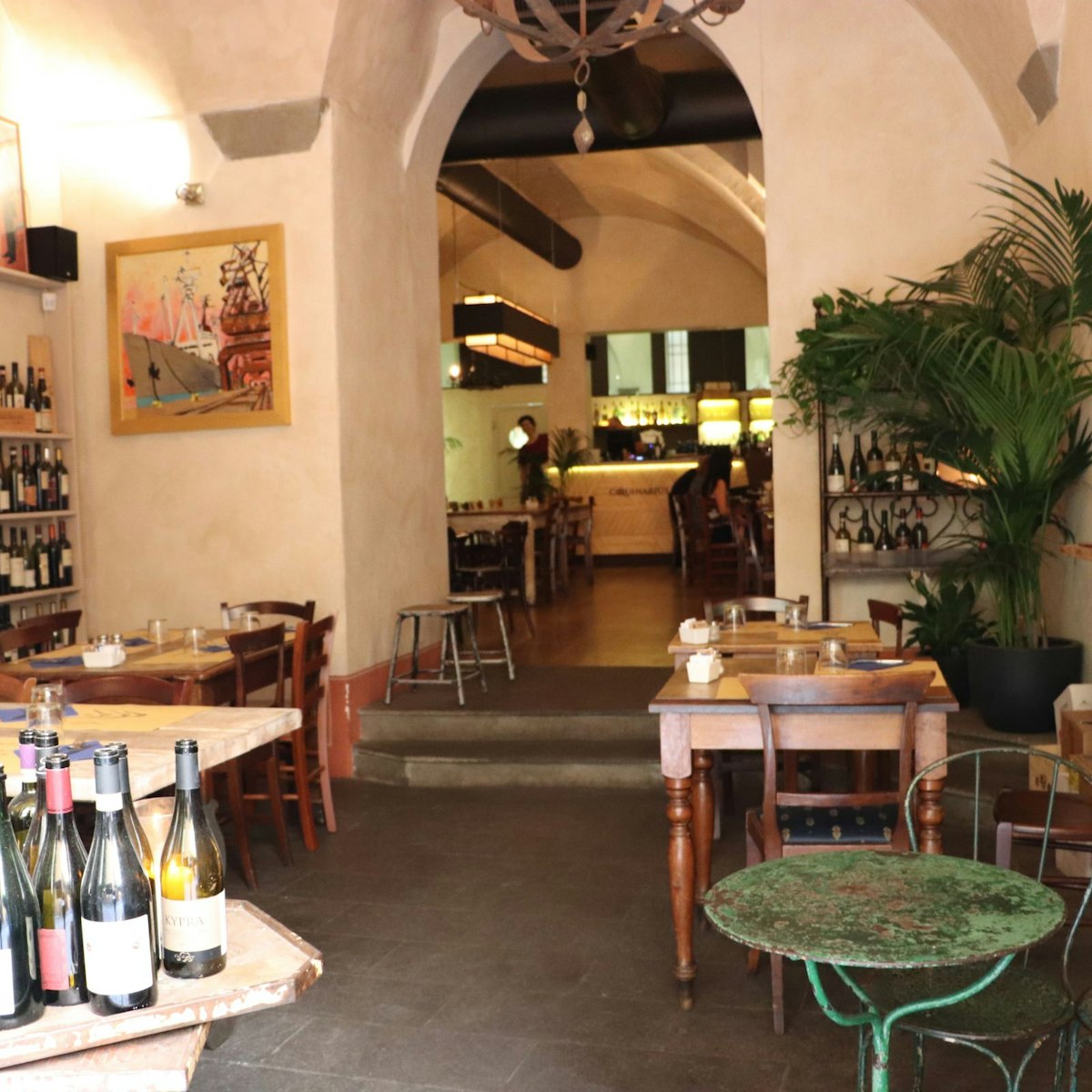Interior of wine bar Coquinarius.