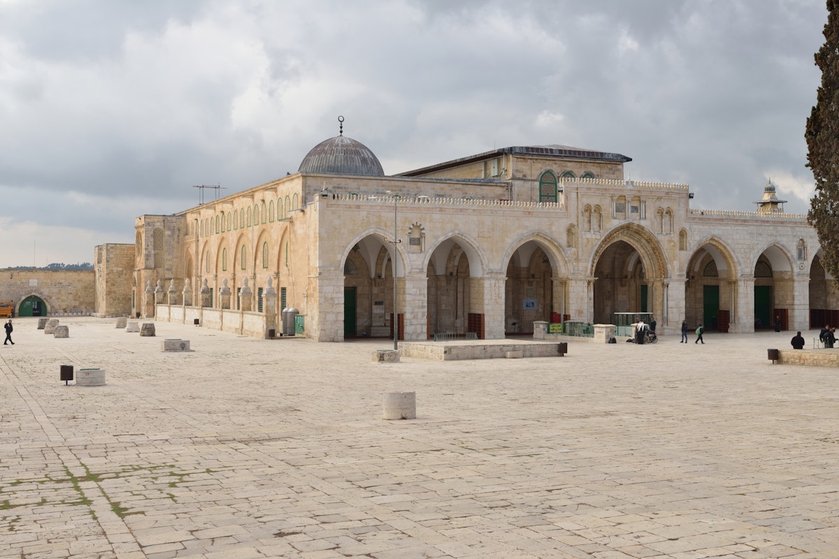 Al-Aqsa Mosque, Temple Mount, Jerusalem, Israel, 21st March 2016; Shutterstock ID 601413530; Your name (First / Last): Lauren Keith; GL account no.: 65050; Netsuite department name: Online Editorial; Full Product or Project name including edition: Israel Update 2017