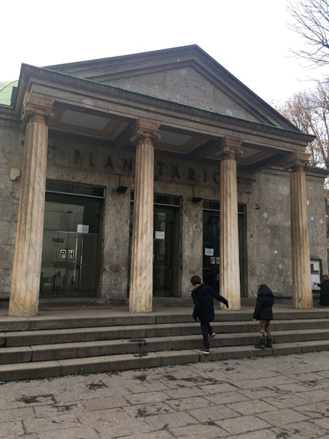 Entrance of the Milan Planetarium
