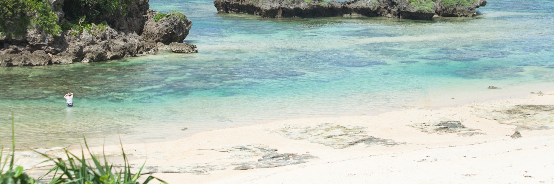 Coral lagoon beach and clear water, Iriomote-jima