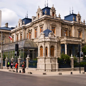 Palacio Sara Braun on Plaza Munoz Gamero.